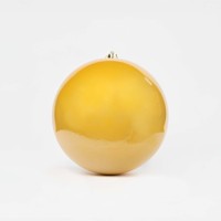 Boules de Noël en plastique doré pailleté, diamètre 30 cm, fabriquées à la machine, décorations pour arbre de Noël