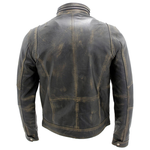 Chaqueta de cuero para hombre, diseño personalizado, transpirable, a prueba de viento, de la mejor calidad, nueva - Product Image 6