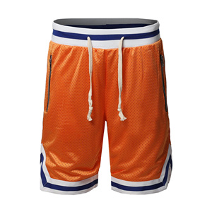 Men's Mesh Basketball Shorts Black Red Green Drawstring Waist Breathable Summer Training Wear with Side Pockets - Product Image 5
