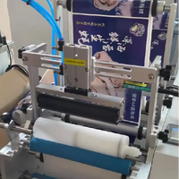 Machine d'application d'étiquettes adhésives semi-automatique manuelle SLC-TB001 pour cartouches plates et bouteilles carrées, avec prix d'usine