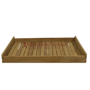 Plateau en bois naturel minimaliste moderne pour le service et le rangement à la maison dans la cuisine ou la table. - Product Image 1