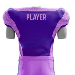 Uniforme de Fútbol Americano de Manga Corta Transpirable de Último Diseño, Ropa de Equipo Hecha de 100% Poliéster - Product Image 5