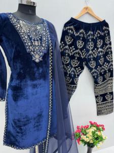 Grande robe musulmane en dentelle brodée florale pour femmes Robe en satin longue au sol décontractée et respirante pour toutes les saisons-8299 - Product Image 4