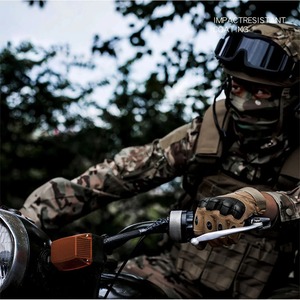 ถุงมือยุทธวิธีสำหรับผู้ชายผู้หญิง, ถุงมือหนังแข็งหน้าจอสัมผัสสำหรับกีฬากลางแจ้งปั่นจักรยานปีนเขาเดินป่า - Product Image 5