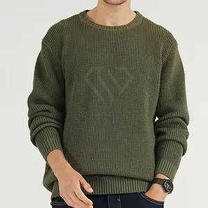 100% suéteres de algodón hechos para hombres último estilo suéteres para hombres 2025 nueva llegada suéteres para hombres - Product Image 1