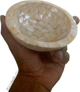 Mother of Pearl Food Serving Bowl in Bone Inlay with Latest Design Perfect <b>for</b> Elegant <b>Home</b> Dining and Medium Size Serving - Product Image 5