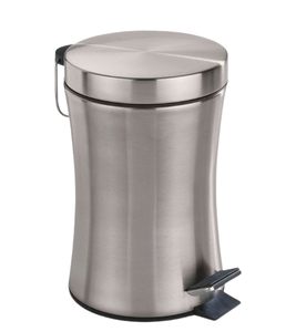ถังขยะสแตนเลสแบบแกว่งได้, ถังขยะรูปทรงกระบอกสำหรับโรงแรมบ้านสำนักงานห้องครัว - Product Image 5