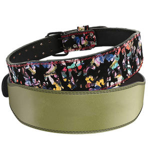 เข็มขัดหนังวัวเข็มขัดพยุงหลังสำหรับเล่นยิมฟิตเนสเข็มขัดยกกระชับโลโก้ตามสั่ง - Product Image 1