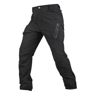 Pantalones Cargo Rectos Antiarrugas de Algodón para Hombre, Estilo Casual, Holgados, con Bolsillos, para Fitness - Product Image 3
