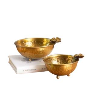 Juego de cuencos de latón hechos a mano de alta calidad para presentaciones de cenas elegantes disponibles en de rana Overseas Inc - Product Image 1