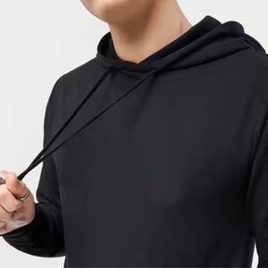 2024 <b>Men's</b> Hoodie Pullover Style Slim Fitted <b>Black</b> Color Hooded <b>Sweatshirt</b> Comfortable Hoody Sweaters Available in All Size's - Product Image 6