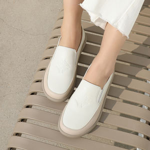 [JSHOE] Bestry – Chaussures décontractées à enfiler, confortables, en cuir de vachette et matériaux mixtes, idéales pour l'automne et le printemps, usage quotidien - Product Image 6