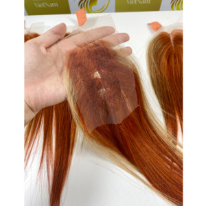 Meilleure vente 12 ''HD Lace Front Closure Extensions de cheveux humains bruts colorés non transformés à cuticule alignée Produits chauds de 2*4 - Product Image 2