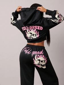 Lupin venta al por mayor logotipo personalizado mujer recortada sudaderas con capucha mujer algodón Crop Top Sudadera con capucha más vendidos tallas grandes OEM diseño personalizado - Product Image 6