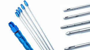 Recién llegado, juego de herramientas de 5 piezas para el cuidado de la liposucción, mango de titanio reutilizable, aguja de transferencia de grasa, acero y Material metálico - Product Image 5