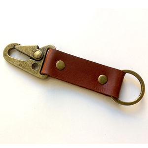 Impression de logo personnalisé porte-clés longue durée 2024 porte-clés haute qualité porte-clés simples Hotsale porte-clés en cuir véritable - Product Image 3