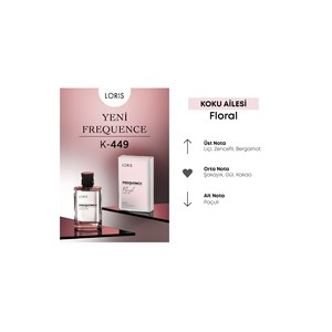 Perfume K-449 Frequence para Mujer, EDP 50 ml, Aroma Floral Dulce con Coco y Fresa, Opción Económica Árabe - Product Image 2