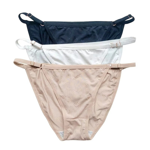 Nuevo Producto 2025, Tangas de Nailon Personalizadas para Mujer, Lisas, Teñidas, Sexys, Tejidas, de Tiro Bajo, Transpirables, Antibacterianas, Proveedor OEM - Product Image 5