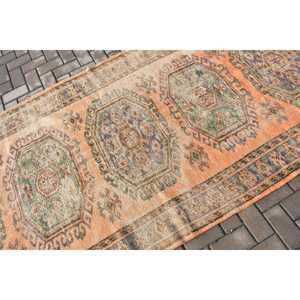 พรมวินเทจ 4.3x7.8 ฟุต (130x239 ซม.) ลายพรางสีส้ม พรมตุรกี - Product Image 5