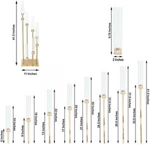 Wedding Centerpieces <b>Gold</b> Metal Handmade Eco-Friendly Tall <b>Candelabra</b> Candle Holder Table Decorations - Product Image 3