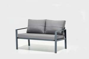 Conjunto de Muebles de Exterior Modernos y Duraderos SIENA Desmontables, Estructura de Aluminio, Resistente al Sol, Tela de Olefina Repelente al Agua, 4 Plazas - Product Image 2