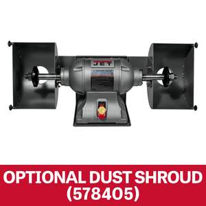 Pulidora Industrial de 10 Pulgadas, 1800 RPM, 1-1/2 HP, 115V, 1 Fase, Fuente de Alimentación Eléctrica - Product Image 3