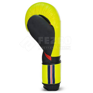 Gants de boxe en cuir de luxe pour l'entraînement professionnel Gym Workout évacuation de l'humidité finition lisse dragonne réglable - Product Image 3