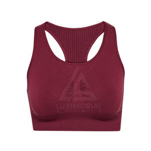 Sujetador de fitness de calidad superior para mujer, sujetador de fitness de poliéster Spandex para mujer, sujetador de fitness sin costuras para mujer - Product Image 1