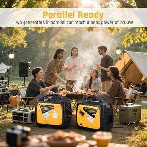 Generador Inverter Portátil de Combustible Dual de 5000 Vatios – Pequeño, Alimentado por Gasolina y GLP, para Respaldo Doméstico, Camping, RV - Product Image 4