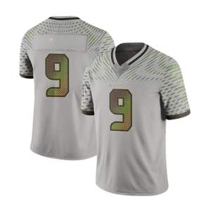 Personalizado Poliéster Spandex Fútbol Americano Jerseys Paneles de malla Transpirable Cuello en V Diseño Equipo Ropa deportiva Camisas al por mayor - Product Image 6