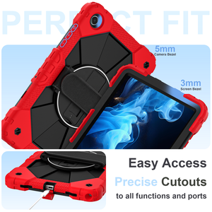 Funda de Silicona a Prueba de Golpes para PC con Correa de Mano Giratoria de 360 Grados y Correa para el Hombro para <span class=keywords><strong>Samsung</strong></span> <span class=keywords><strong>Galaxy</strong></span> <span class=keywords><strong>Tab</strong></span> A9 A11 A9+ A11+ <span class=keywords><strong>A8</strong></span> A7 S9 S11 - Product Image 4