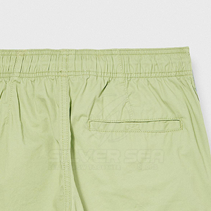 Pantalones cortos para correr de algodón 100% para hombre, pantalones cortos transpirables informales de verano para correr en casa con patrón sólido de cintura media elástica - Product Image 5