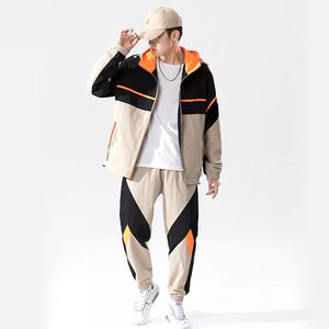 Matériau respirant survêtements à séchage rapide hommes coupe-vent costume/meilleure vente couleur unie hommes coupe-vent costume - Product Image 2