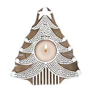 Bougeoir en bois de mangue pour la décoration de la maison Bougeoir de la meilleure qualité avec les tailles de 10 pouces à des prix bon marché - Product Image 4