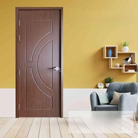 Portes contemporaines en MDF massif polymère, finition résistante à l'eau, ignifuge, anti-fissuration, résistant aux termites, pour chambre, école, salle à manger