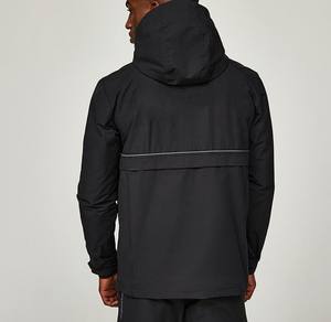 Chándal cortavientos con capucha de alta calidad para hombre, ropa de calle transpirable, fácil de lavar, logotipo personalizado para otoño - Product Image 1