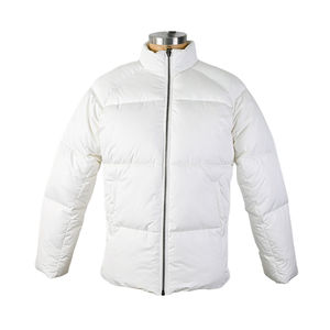 2025 OEM personalizado clásico blanco ajustable cintura burbuja acolchado abrigo para hombre chaqueta acolchada para hombre - Product Image 1
