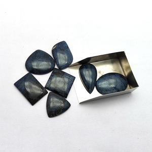 7 Uds Dumortierita Natural cuarzo 10-20mm cojín de pera ovalada cabujón 49,96 GMS lote Iroc ventas tamaño libre mezcla forma piedra preciosa suelta - Product Image 2