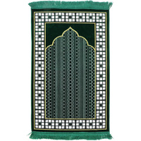 Tapis teints marron de haute qualité fabricant d'usine tapis de prière musulman arrivée prix de gros tapis de prière à vendre