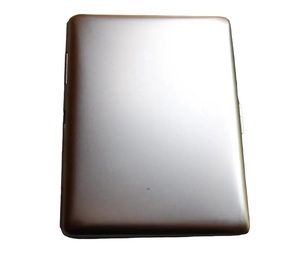 Étui de rangement pour cigares ou cigarettes en métal de la meilleure qualité en forme de rectangle étui et support conviviaux pour la poche - Product Image 1