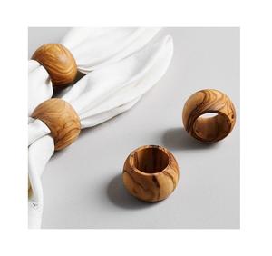 Nouveau rond de serviette en bois Vintage forme ronde rond rond de haute qualité en bois massif pour ustensiles de cuisine porte-serviettes design moderne - Product Image 4