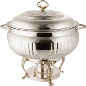 Plat à gratin pour aliments lourds, finition argentée, acier inoxydable, décoratif, pour la restauration hôtelière, réchaud à nourriture - Product Image 2