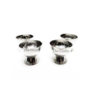 ชุดถ้วยไอศกรีมสแตนเลสทรงกลม3ชิ้นถ้วยสำหรับของหวานและไอศกรีมดีไซน์น่าชื่นชม - Product Image 2