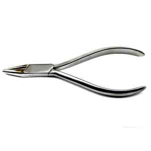 Pince à crocheter orthodontique creuse 14 cm en acier inoxydable pour le pliage de fils dentaires et la formation d'arches - Product Image 3