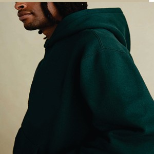 Ropa de calle de invierno con logotipo personalizado para hombre, chándales de algodón de gran tamaño, sudaderas con capucha a prueba de viento, conjunto de cintura con cordón oculto para correr - Product Image 5