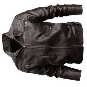 Chaqueta de cuero genuino para hombre de la mejor calidad para otoño e invierno, estilo callejero liso teñido con servicio OEM, venta en línea - Product Image 5