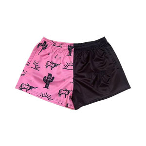 Pantalones cortos de fútbol de Rugby con logotipo OEM para hombres y mujeres, pantalones cortos de fútbol para correr en gimnasio con impresión por sublimación de Color personalizado - Product Image 5