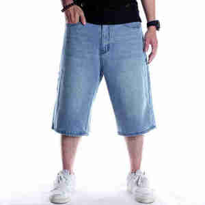 Envío rápido Hombres de moda Ligero Tallas grandes Pantalones cortos de mezclilla Cintura media Ropa de verano 100% Pantalones cortos de mezclilla de algodón - Product Image 6