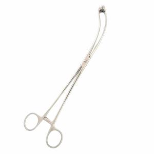 Pinces Vulsellum professionnelles de haute qualité, 26 cm, courbées manuellement, 3x3 dents, acier inoxydable, instrument chirurgical gynécologique - Product Image 6