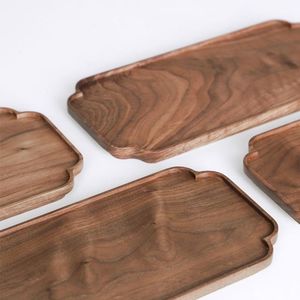 Nouveau Design Plateau Décoratif En Bois Poli Naturel Simple Snack En Bois Assiette De Fruits Secs pour La Maison Table Noix Snack Bon Prix - Product Image 2